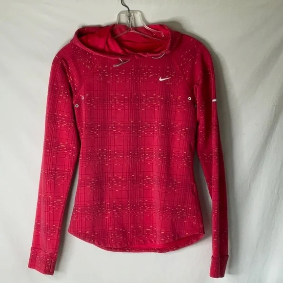 Stylish Hot Pink With Yellow Patterned Hoodie Dri-Fit - Picture 1 of 4